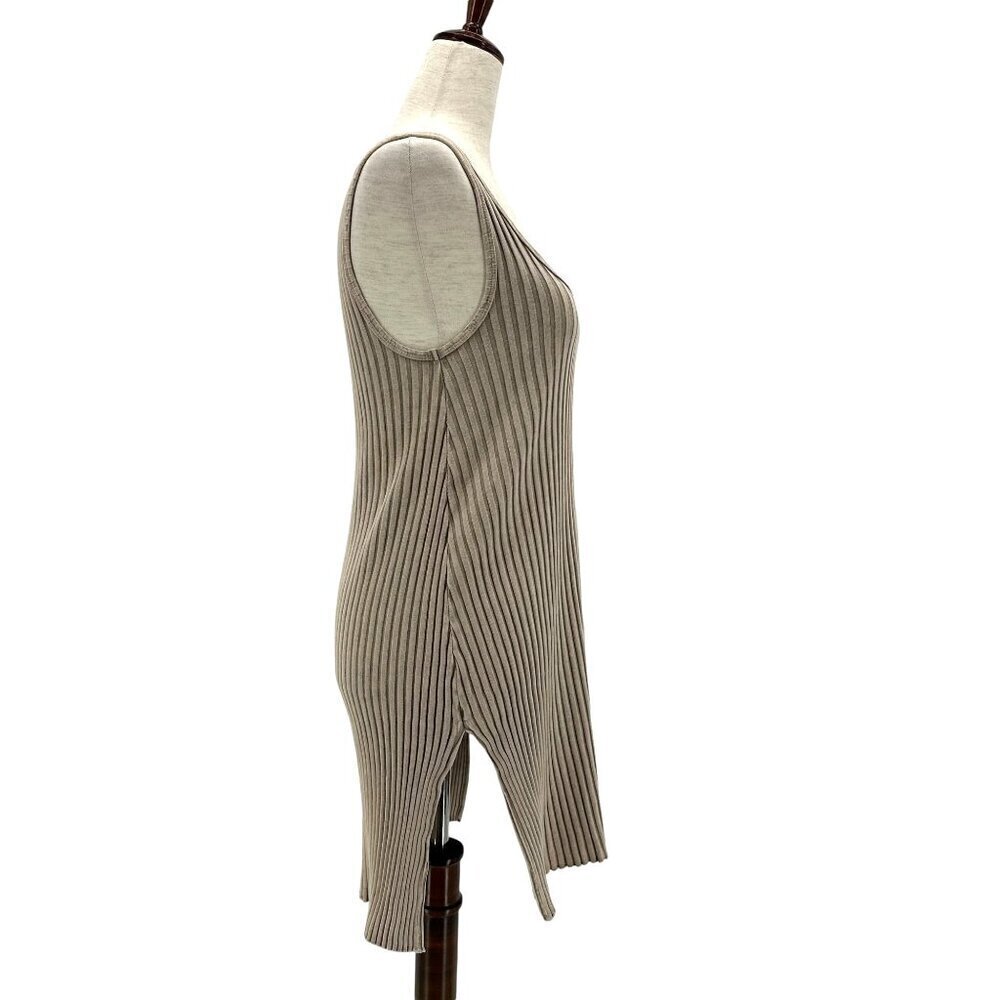 John Elliott Ginza Ribbed Tunic Tan Tank Top Womens 0 - Picture 3 of 8